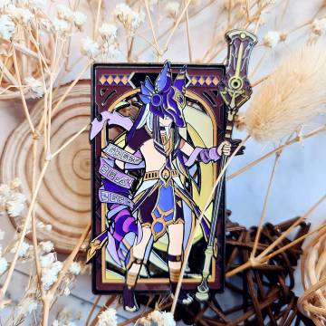 Cyno - Genshin Impact Stained Glass Enamel Pin