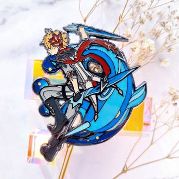 Childe - Genshin Impact Stained Glass Enamel Pin